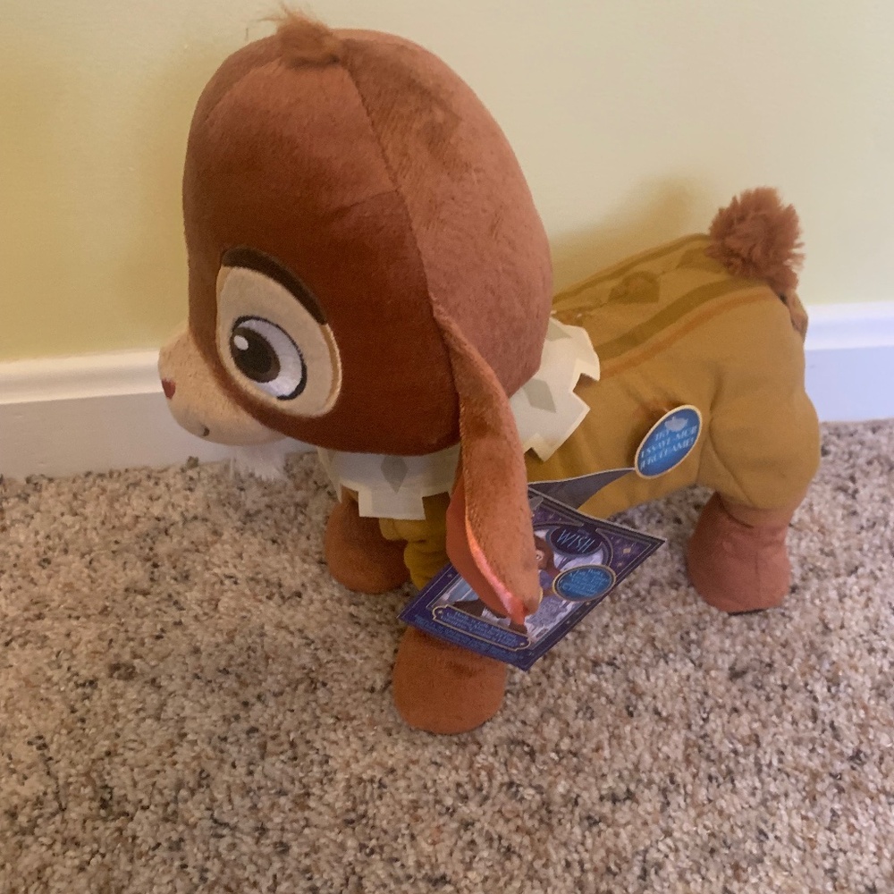 Disney Wish Walk'n Talk Valentino Plush Fainting Goat 11-Inch Stuffed Animal.
